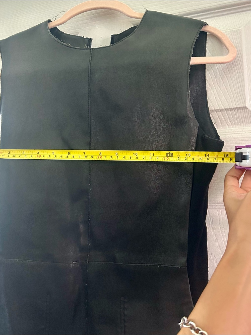 Vince Genuine Leather Sheath Dress - Picture 10 of 11